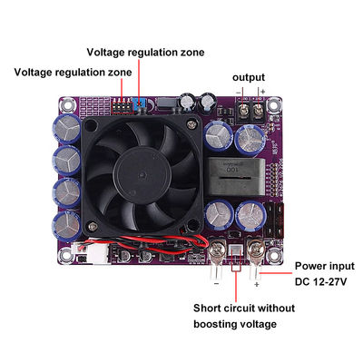 500W 25A 自動車電源増幅器 電源供給モジュール DC-DC ステップアップブーストコンバーター ブーストモジュール