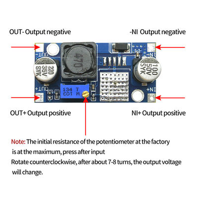 3.2-40V 入力 1.5-35V 出力 DCからDCに調整可能 ステップダウン電源モジュール LM2596