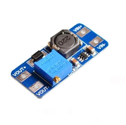 設置タイプ MT3608 2A 2-24V DC-DC ブースト変換ボード 調節可能電源