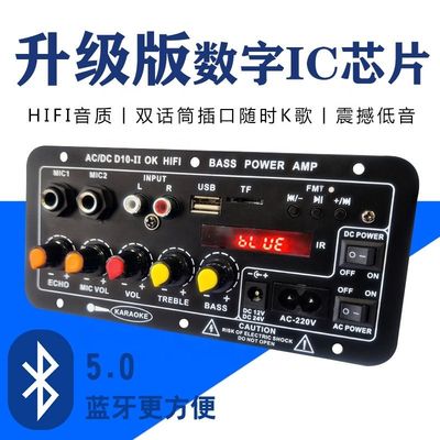 増幅器ボードオーディオモジュール 40W ブルーツepo_Latn5.0 サブウーファーとカーオーディオのためのダブルマイク入力