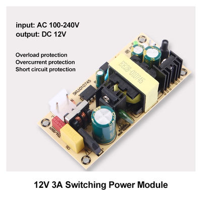 AC/DCコンバーターボードマウント 12V3A/24V1.5A 標準マウント用の電源モジュール