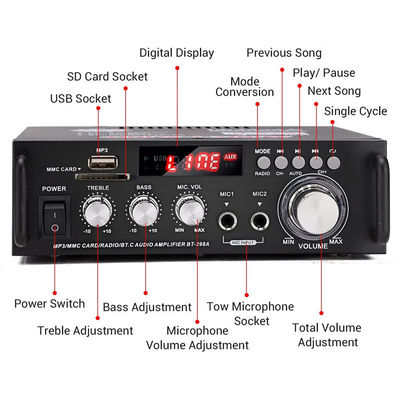 2チャネル2.0LCDディスプレイ 300W 300W デジタルHIFIオーディオステレオパワーアンプ