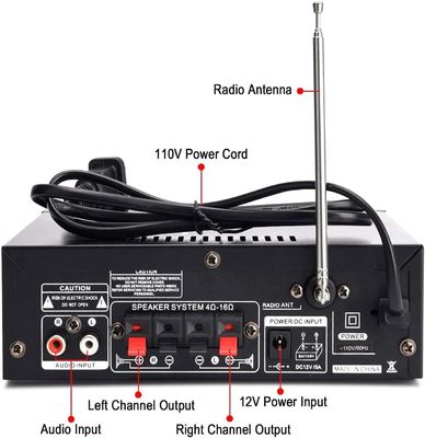 300W デジタル HIFI オーディオ ステレオ パワー 増幅器