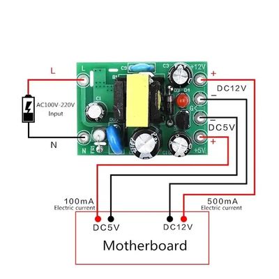 標準設置タイプ AC-DC 110-220V スイッチング電源モジュール 6W出力
