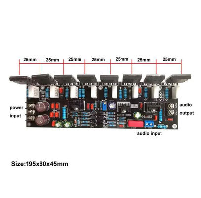 400W2.0チャネル パワーアンプボード 音声強化用の東芝トランジスタ