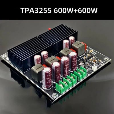 SAMP-200 HIFI デュアルコア TPA3255 2チャネル 600W 600W D級デジタル電源増幅器