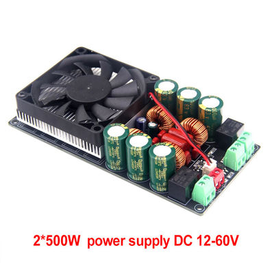 2X500W クラス D デジタルステレオパワーアンプボード 12V-48V カーカラオケホームシアターサブウーファースピーカー用