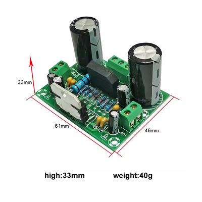 2チャネル用AC12-32V電源付き100Wモノアンプボード