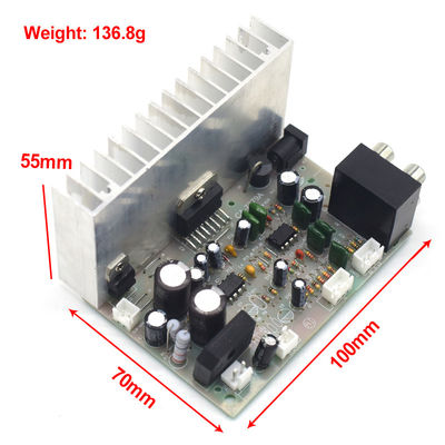 プロアンプ デジタルサブウーファー アンプボード AC/DC 12V 2*38W TDA7379
