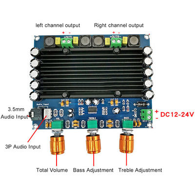 2チャネル プロのアンプ TPA3116D2 2*150W デジタルオーディオボード
