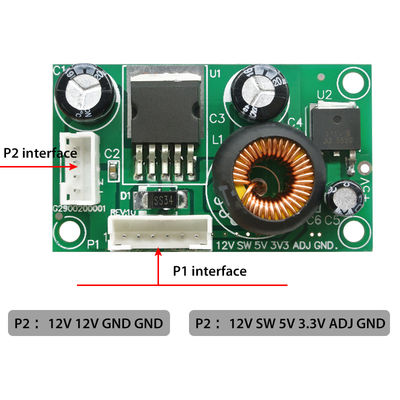 CA-1233 DC変換板 12V 5V 3.3V 標準日付コード付きステップダウン電源モジュール