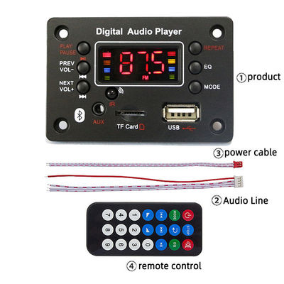 USB FM ラジオ 音声レコーダー 機能付きのBLUTOOTH MP3 解読板 WAV 使用と画面をサポートします