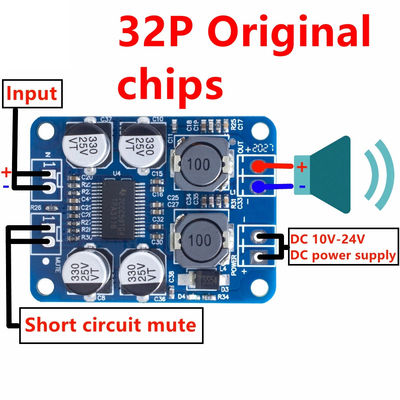 Tpa3118 1X60W 12-24V PBTL モノクラスD デジタルパワーアンプボード
