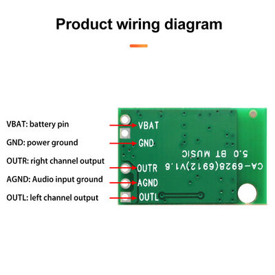 12V直流電源増幅器モジュールボード 23*15MM 3チャネル (2.1) オーディオ増幅器