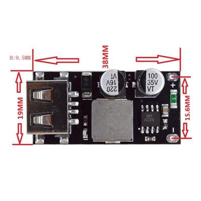 急速充電回路板 電源モジュール 24V から USB QC3.0 QC2.0 変換器