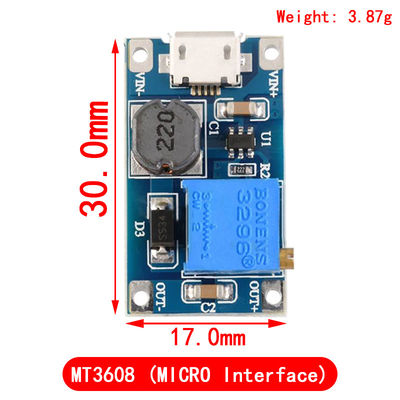 Creatall MT3608 DC-DCブーストモジュール 2A ブーストボード 入力電圧 2-24V 出力電圧 30V