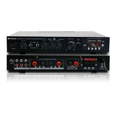 KTVホームシアターシステム プロフェッショナルアンプボード 2 マイク入力とLDZS 5.1チャンネル ノブサウンドステレオミキサー