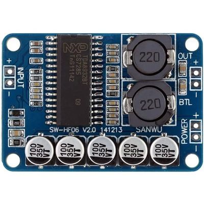 青色 TDA8932 デジタルアンプモジュール 35W 4/6/8 オームスピーカー用シングルチャネルボード
