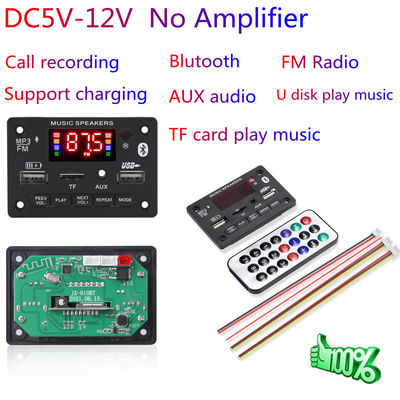 TFカードスロットFMとマイクプロフェッショナルアンプ付きのワイヤレスカーUSBMP3プレーヤー