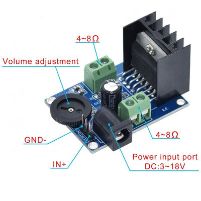 TDA7266 オーディオアンプボード 2 チャンネルステレオアンプモジュール 15W + 15W HIFI スピーカー拡張用