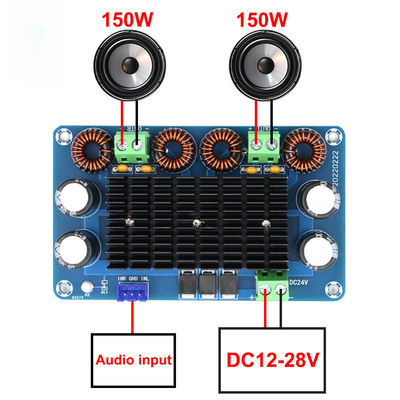 150W+150W 高功率増幅器オーディオボード,DC12-28V出力