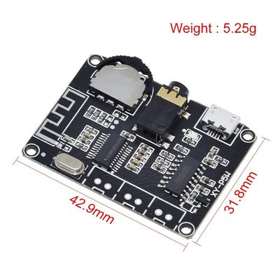 PAM8406 BT 5.0 DIY Kit 線形オーディオパワーアンプボード DC3.7-5V ステレオオーディオ XY-P5W