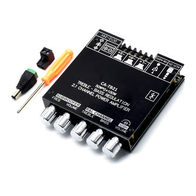 CA-TB21 2.1チャンネル BT サブウーファーアンプ オーディオボード 2*50W+100W 12-24V AMP