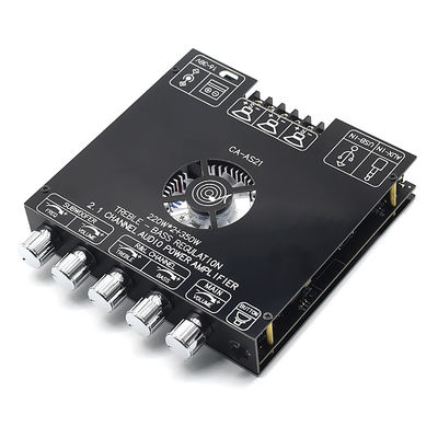 CA-AS21 2.1チャンネル BT サブウーファーアンプ オーディオボード 2*220W+350W 12-24V AMP