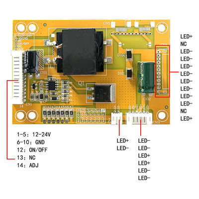 CA-399 LEDのバックライトの運転者板100*70mmデフォルトは200maを入れた