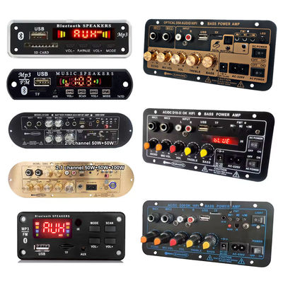 D50 増幅機ボード オプティカルオーディオ BT AMP USB FM ラジオ TF プレイヤー 黒