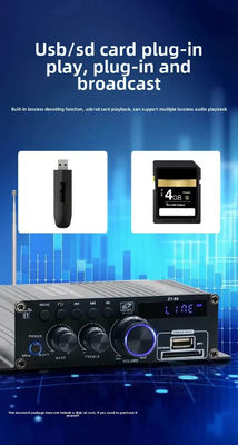 HiFi ステレオオーディオ用イコライザー付き 120W デュアルチャンネルパワーアンプ