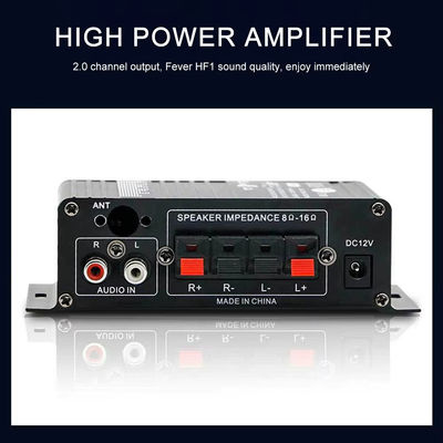AK-270 12V スモールパワー ブルートゥースオーディオアンプ 2.0チャンネル出力 HIFI ミニパワーアンプ