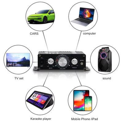 AK-270 12V スモールパワー ブルートゥースオーディオアンプ 2.0チャンネル出力 HIFI ミニパワーアンプ
