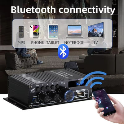 AK-380 2.0チャンネルBluetooth v5.0オーディオアンプ,ホームシアター用出力100-300W