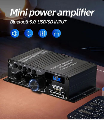 AK-380 2.0チャンネルBluetooth v5.0オーディオアンプ,ホームシアター用出力100-300W