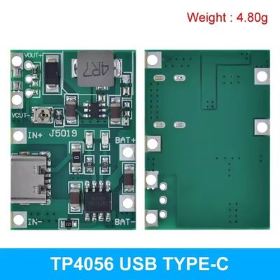 タイプC USB 3.7V 9V 5V 2A DC-DCコンバーターボード マウント リチウムリチウムイオン 18650 バッテリー充電器 18650 充電器 ステップブースト電源モジュール