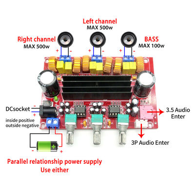 CA-3116P 2*50W+100W デジタルアンプボード高性能リニアオーディオアンプモジュール（デュアルチャネル付き）