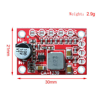 CA-1239 調節可能なバック変換器 5-15V 入力 1.25V/1.5V/1.8V/2.5V/3.3V/5V 出力ボード マウント DC-DC ステップダウン パワーモジュール
