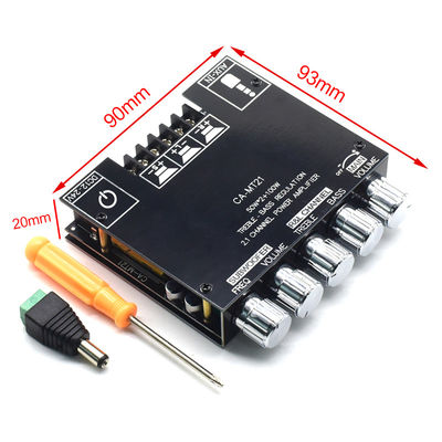 ZK-MT21 2.1チャンネルサブウーファーアンプモジュール 5.0BT 12V 24V 2*50W+100W パワー家庭用 スピーカーシステム用プラスチックボード