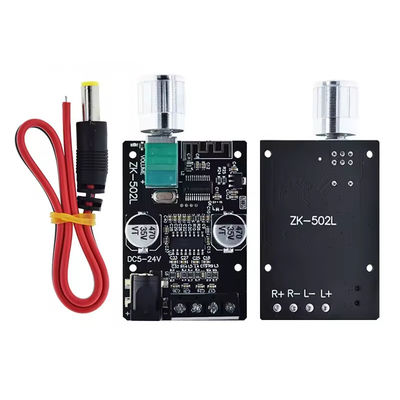 ZK-502L ミニ ブルートゥース 5.0 DC 5-24V 50Wx2 ステレオ パワー アンプ ワイヤレス オーディオ デジタル ボード ブルートゥース アンプ Spe