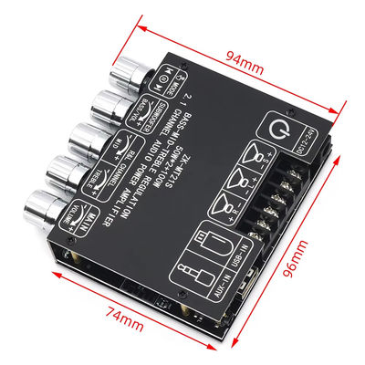 2.1チャンネルサブウーファー AUX 12V 24V オーディオステレオ 5.1 バス デジタルパワーアンプボード ZK-MT21S DCアダプター用 2x50W 100W