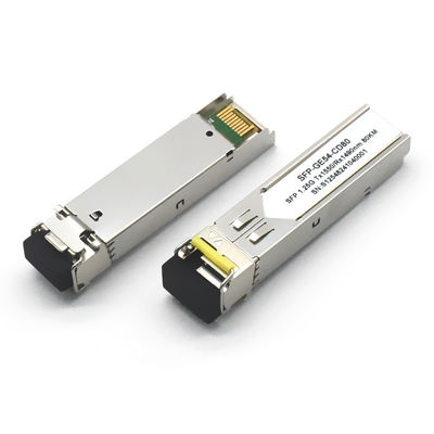 GPON PON 10G DWDM SFP 80KM モジュール 10G データレート 1310nm FTTH 5G ネットワークの波長 80km 距離 SM オプティカルトランシーバー
