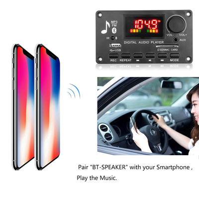 80Wアンプボード ワイヤレス カーミュージック Mp3 ディコーダー プレイヤー ハンドフリー モジュール DC 5V-26V FM ラジオオーディオ モジュール