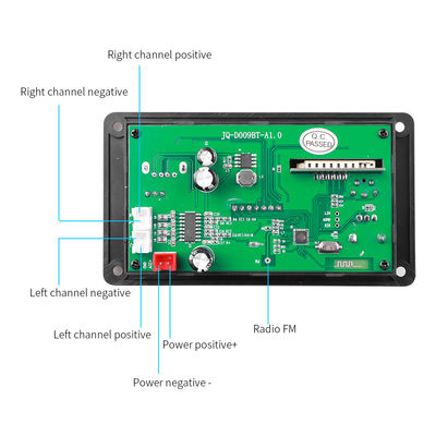 80W アンプボード Bluetooth 5.0 MP3 デコーダボード DC 5V-26V 電源範囲付きカーオーディオ用