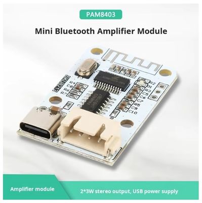 PAM8403 ミニブルートゥースアンプボード 5V 2x3W Type-C