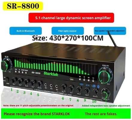 スーツ：サイクロンNo.8塗装三方ホームアンプスピーカーセット（SR8800アンプと10インチサブウーファー付き）