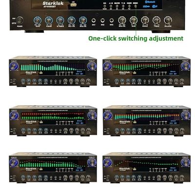 AV-9388BT/AV-999BT 2200W/1200W プロフェッショナル7チャンネルBTワイヤレスアンプ ハイファイホームシアター7.1スピーカーシステム メタル