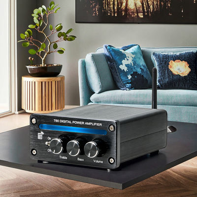 2.0チャンネル 2*100W BT 5.0 RGBライト 調節可能 トレブルベース 高功率線形アンプ 新型デジタルステレオホームミニハイフィー