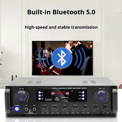 AV-628 プロフェッショナル 2.1 チャネル 600W ホーム コアキシアル サブウーファー アンプ 高性能モデル BT 光ファイバー受信機 国境を越える