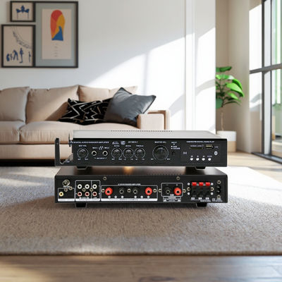 光同軸入力、BT 5.0、スーパーベース搭載の5.1CH 120W*2+25W*3 HIFIパワーアンプ、ホームシアターカラオケパーティー用